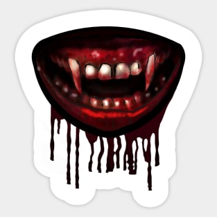 Vampire Teeth Sticker